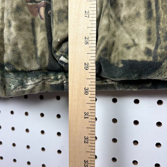 Vintage Mossy Oak Camo Jacket Sz XXL Break Up Full Zip Bomber Lined 90s w/ Hood - Picture 9 of 9